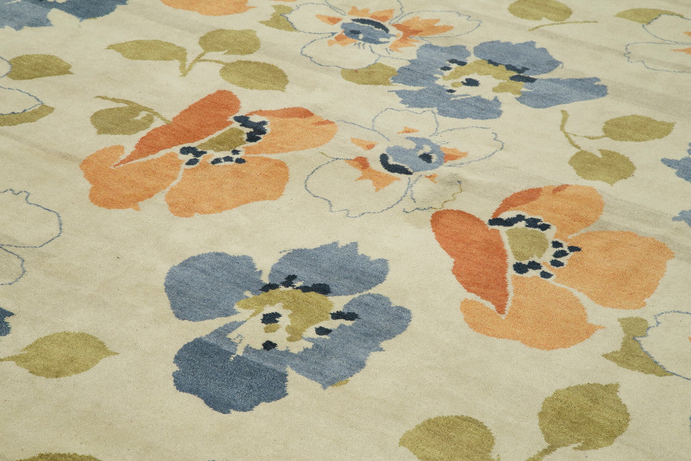 Rug N Carpet - Handmade Oriental 10' 0" x 14' 4" Soft Oushak Area Rug