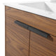 Phoenix Bath Vanity With Ceramic Sink - Full Assembly Required, Walnut, 24 Inch