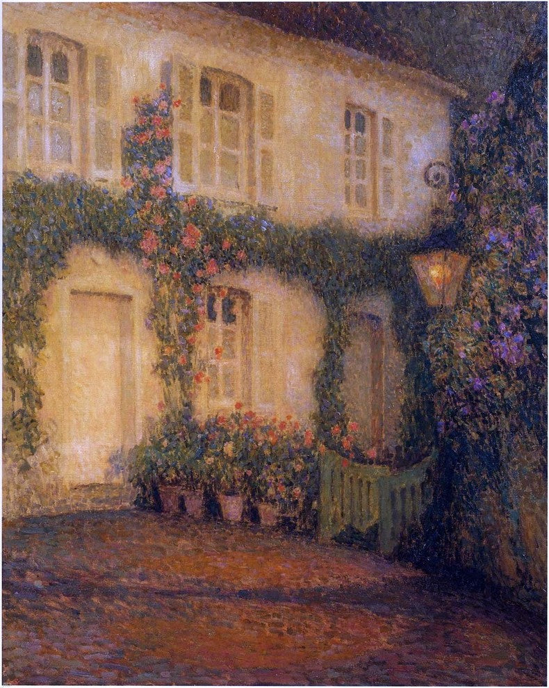 Henri Le Sidaner A Lantern at Gerberoy, 20"x25" Wall Decal
