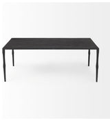 Timothy Ebony Black Iron Coffee Table, Console Table