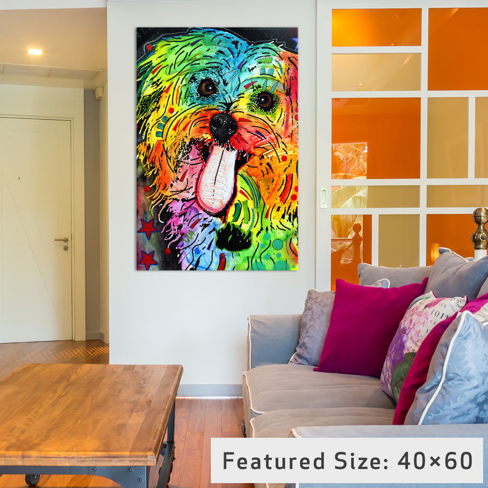"Shih Tzu" by Dean Russo, 26x18x1.5"