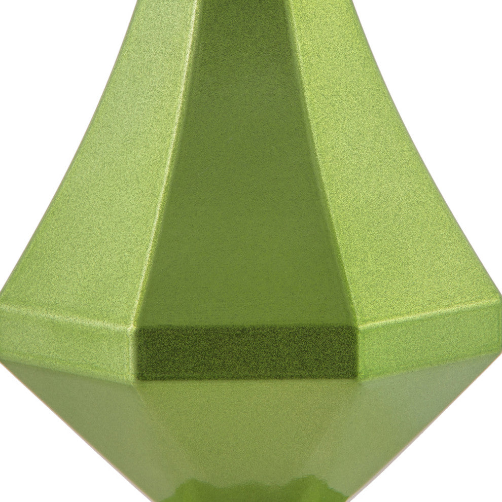 Vickerman Mc191054D 8" Celadon Candy Finish Diamond Finial Ornament Pack of 2