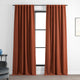 Persimmon Bellino Blackout Room Darkening Curtain Single Panel, 50"x108"