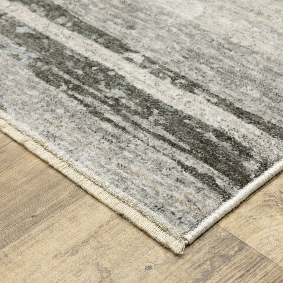 Harlan Modern Elemental Polyester Area Rug 9'10" x 12'10"