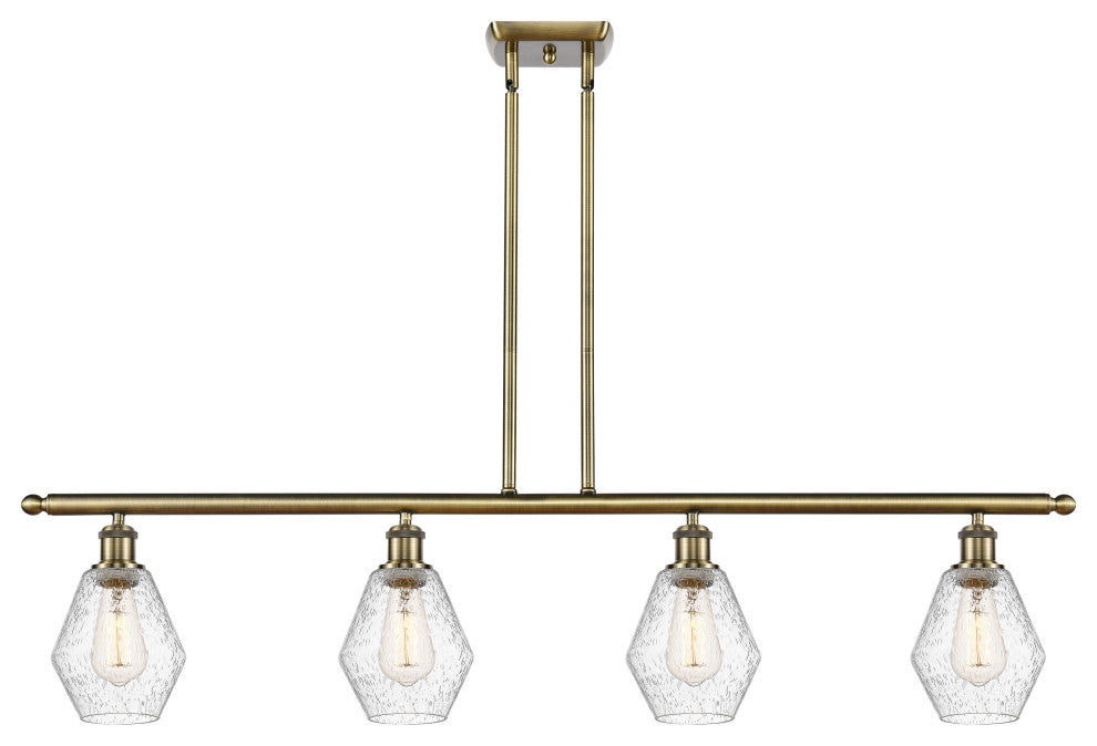 Innovations 516-4I-AB-G654-6-LED 4-Light Island Light, Antique Brass