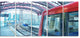 Departing London Subway Train, Modern Cityscape Canvas Print, 60"x28", 5 Panels