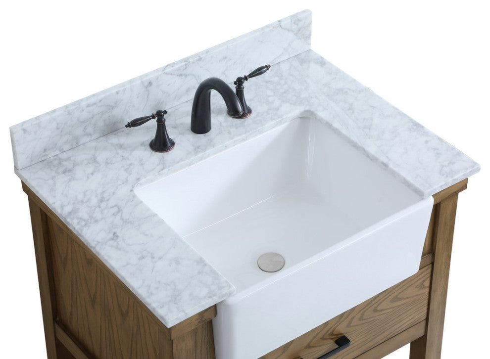 Home Living 22" Farmhouse Driftwood-Light Bathroom Vanity