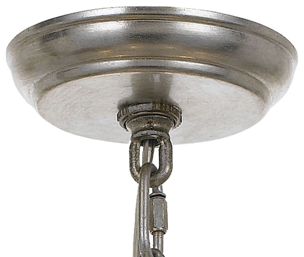 Crystorama Lighting Group 6108 Perla 6 Light 26"W Crystal - Antique Gold