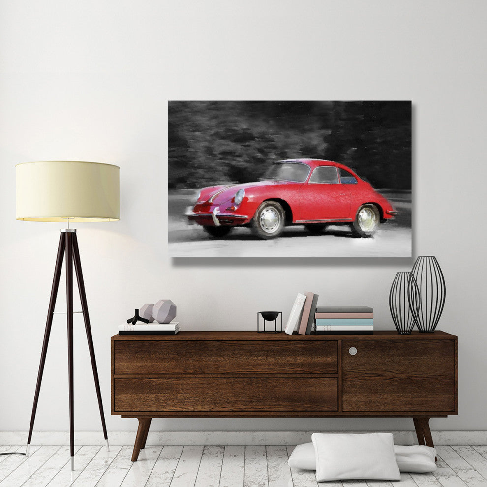 "1963 Porsche 356 C Watercolor" Fine Art Print