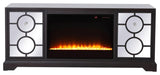 Elegant MF802DT-F2 60" Mirrored Tv Stand