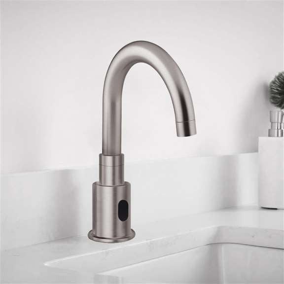 Fontana Commercial Brushed Nickel Touchless Automatic Sensor Faucet