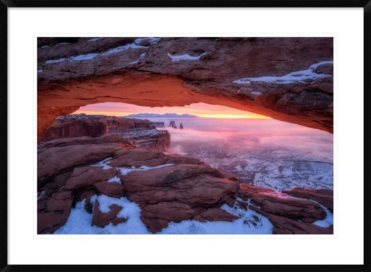 "The Moment Right Before Sunrise" Framed Digital Print by Daniel F, 38"x28"