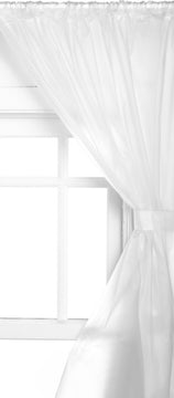 Vinyl Window Curtain in Frosty Clear