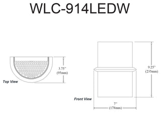 Wallace Contemporary 1 Light White Matte Black Glass Wall