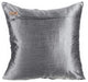 Silver Decorative Pillow Covers 22"x22" Silk, Silveratti