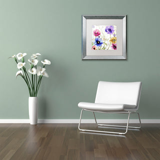 Color Bakery 'Summer Diary II' Matted Framed Art, Silver Frame, White Mat, 11x11