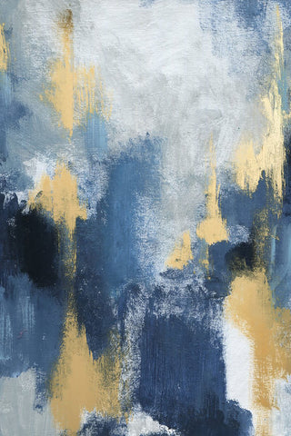 "Teal Phenomenon" Painting Print, Wrapped Canvas, 8"x12"