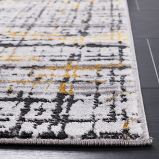 Safavieh Amelia Collection, ALA248 Rug, Charcoal/Gold, 9'x12'