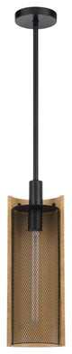 Wigan Rubber Wood Drop Pendant