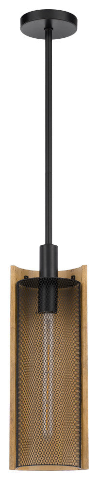 Wigan Rubber Wood Drop Pendant