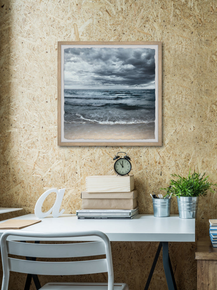 "Overcast Skies" Framed Painting Print, 12x12