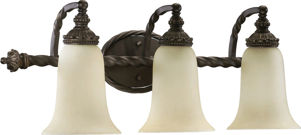Alameda 3-Light Vanity Fixture, Oiled Bronze