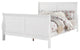 ACME Louis Philippe III EK Bed, White, Queen Bed