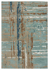 Rizzy Home MET102 Metro Area Rug 8'6"x11'6" Gray/Multi