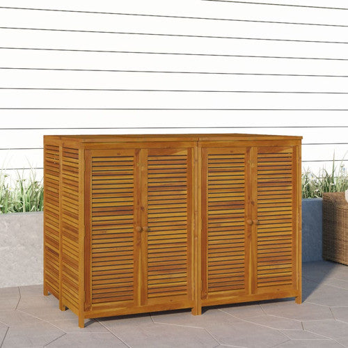vidaXL Patio Storage Box Outdoor Lockable Storage Tool Chest Solid Wood Acacia