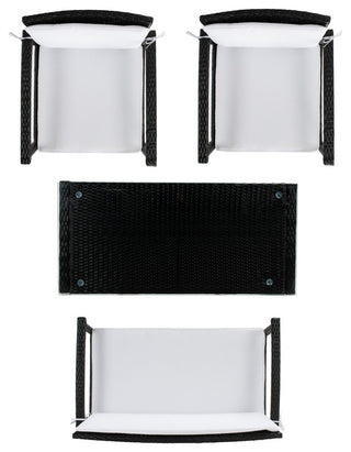 Safavieh Krissy Living Set, Black/White