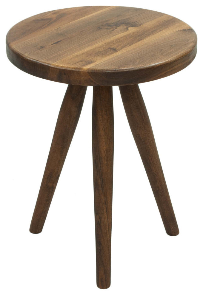 Mid Century Modern Style Walnut Side Table 16"x16"x20"