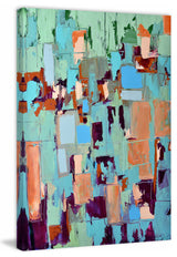 "Plunging" Painting Print on Wrapped Canvas, 40"x60"