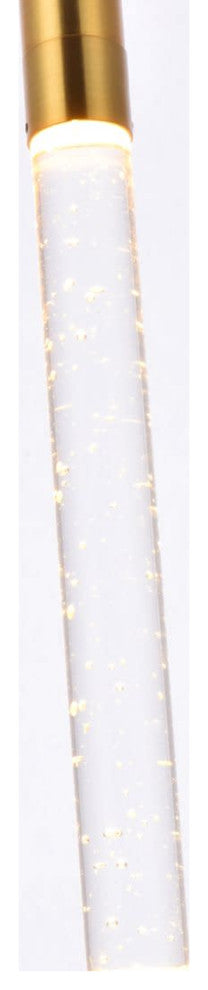 Elegant Lighting 5203D5 Ruelle 5"W LED Crystal Mini Pendant - Chrome