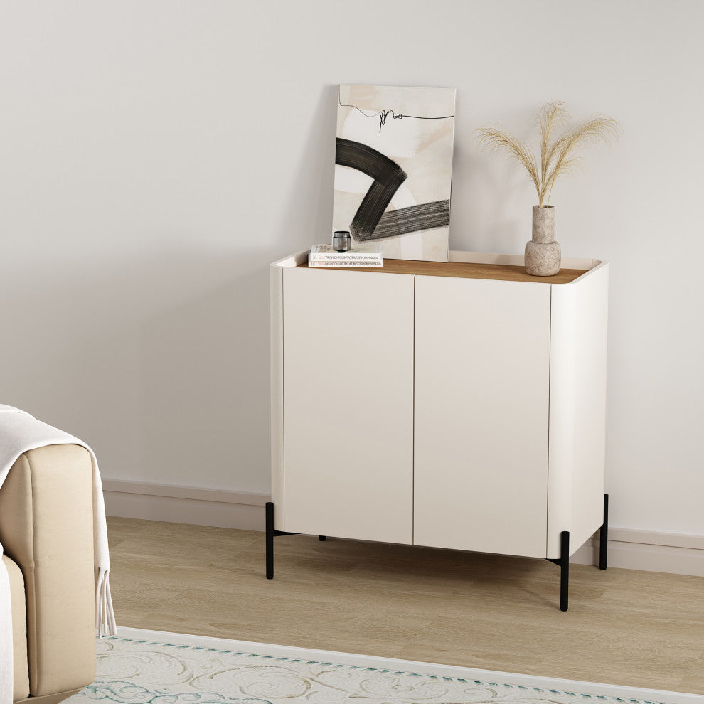 Lifestyle image showing the cabinet in a real room context.