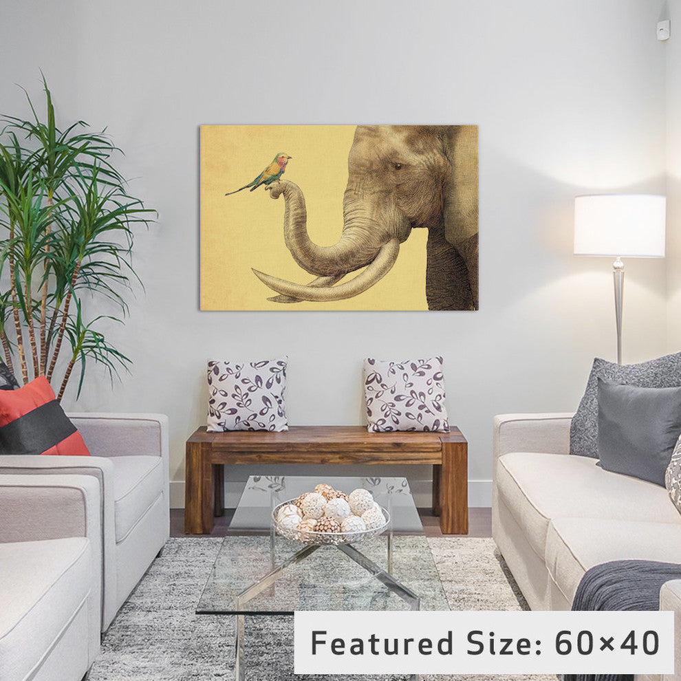 "A New Friend" by Eric Fan, 26x18x1.5