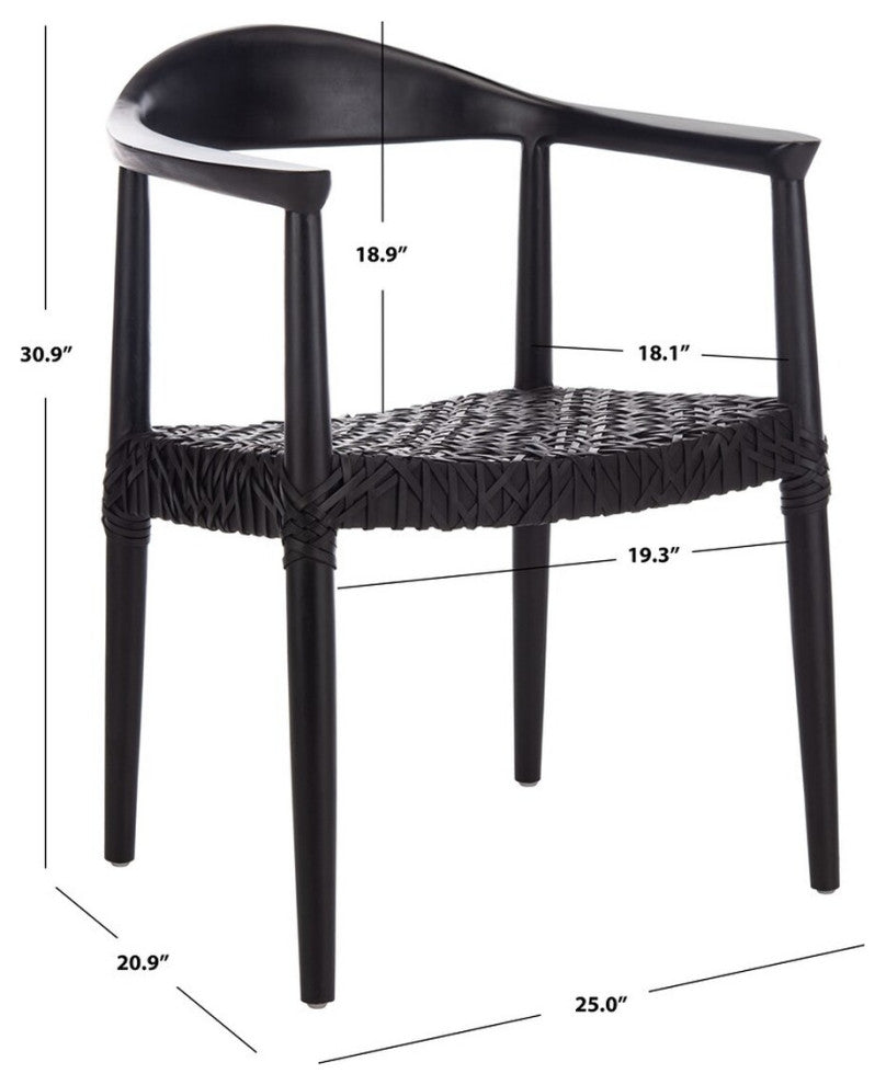 Safavieh Juneau Accent Chair, Black