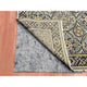 Taupe/Brown Silk Mughal Inspired Hand/Knotted Textured Wool Rug, 4'0"x6'2"