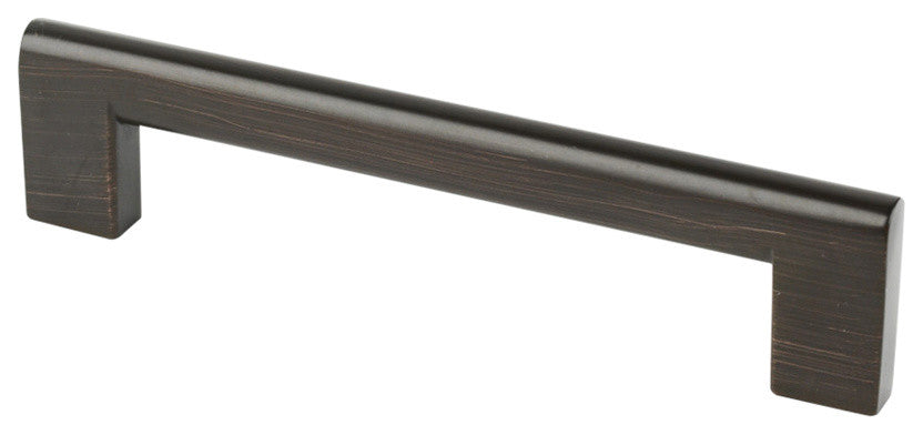 Topex Flat Edge Pull, Brushed Oil Rubbed Bronze, 128mm Center To Center