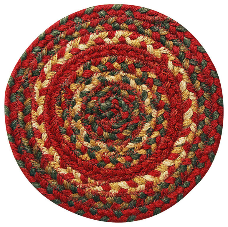 Homespice Decor Cider Barn  Jute Braided Trivet 8" (Round)