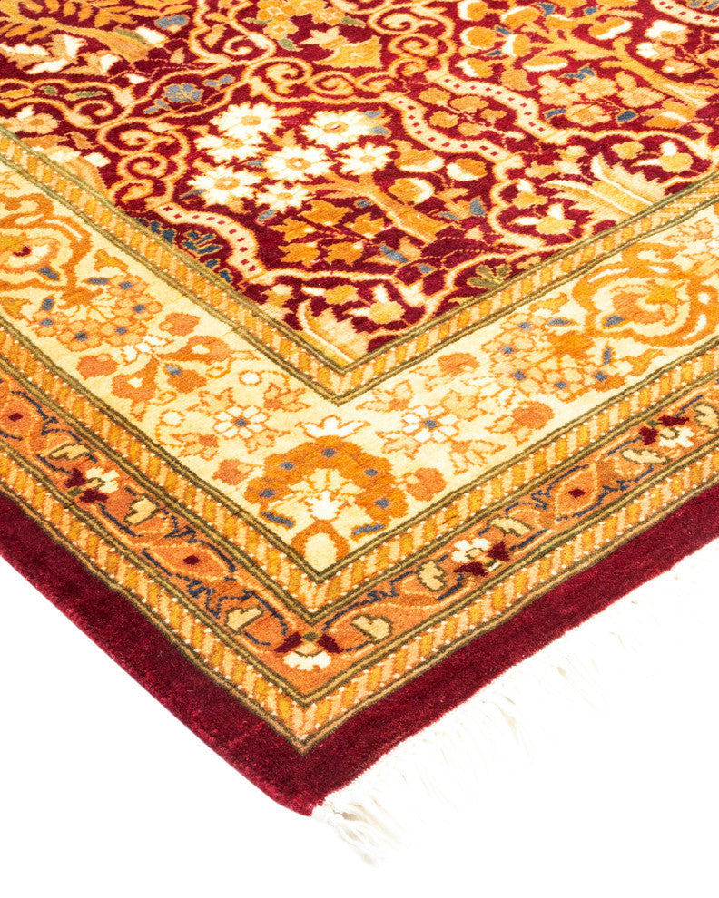 Mogul, One-of-a-Kind Hand-Knotted Area Rug Red, 2'8"x11'6"