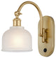 Innovations 518-1W-SG-G411-LED Dayton 1 Light 5.5" Sconce, Satin Gold