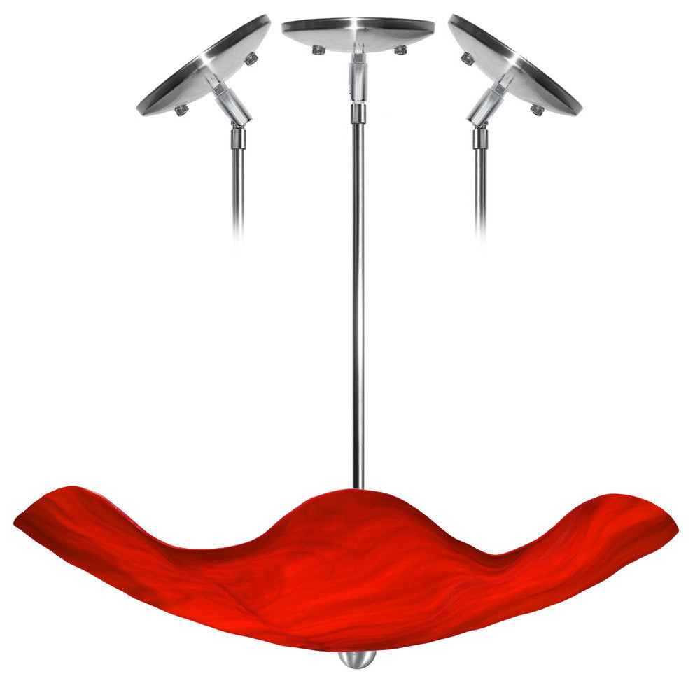 Jezebel Radiance Stingray Chandelier, Fiery Red, 18" Drop Height