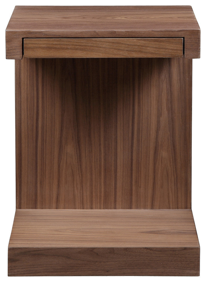 Contemporary Zio Sidetable Walnut - Brown