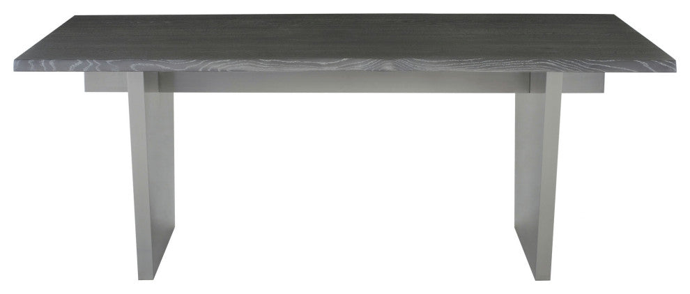 Aiden Oxidized Grey Wood Dining Table, HGNA573
