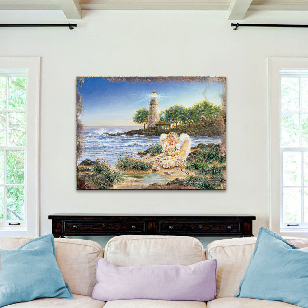 A Little Joy Wooden Block, 48 X 36