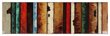 "Rustic Flow 1" Primo Mixed Media Hand Painted 3D Wall Sculpture Metal Wall Art