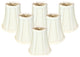 Royal Designs True Bell Basic Lamp Shade, Flame Clip Fitter, Eggshell, Set of 6