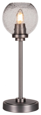 Luna 1-Light Table Lamp, Graphite/Smoke Bubble