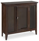 Bowery Hill Curio Cabinet in Chocolate Oak