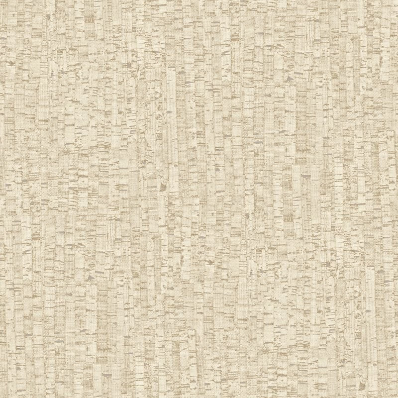 Serendipity 2, Traditional Damask Solid Wallpaper, Beige, Sample
